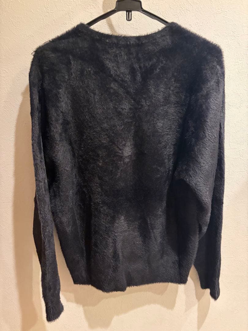 Stussy シャギーカーディガン　ブラック