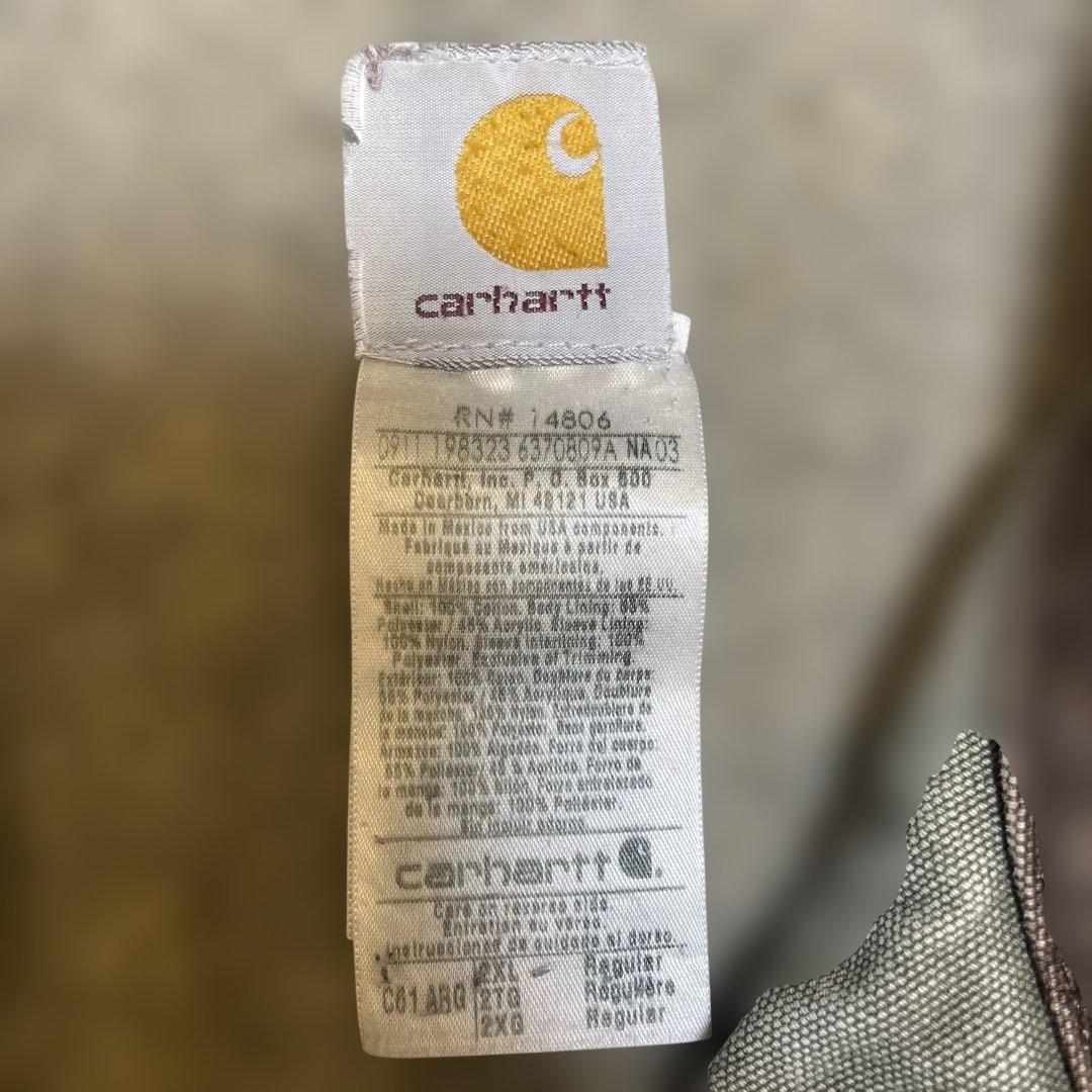 ト*サ様 11年メキシコ製Carhartt ワークジャケット C61ARG 2X
