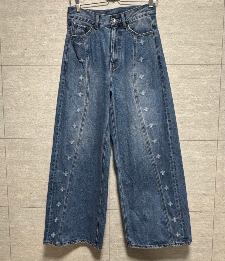 アダムエロペ - イノセンスフラワーデニム 36サイズ