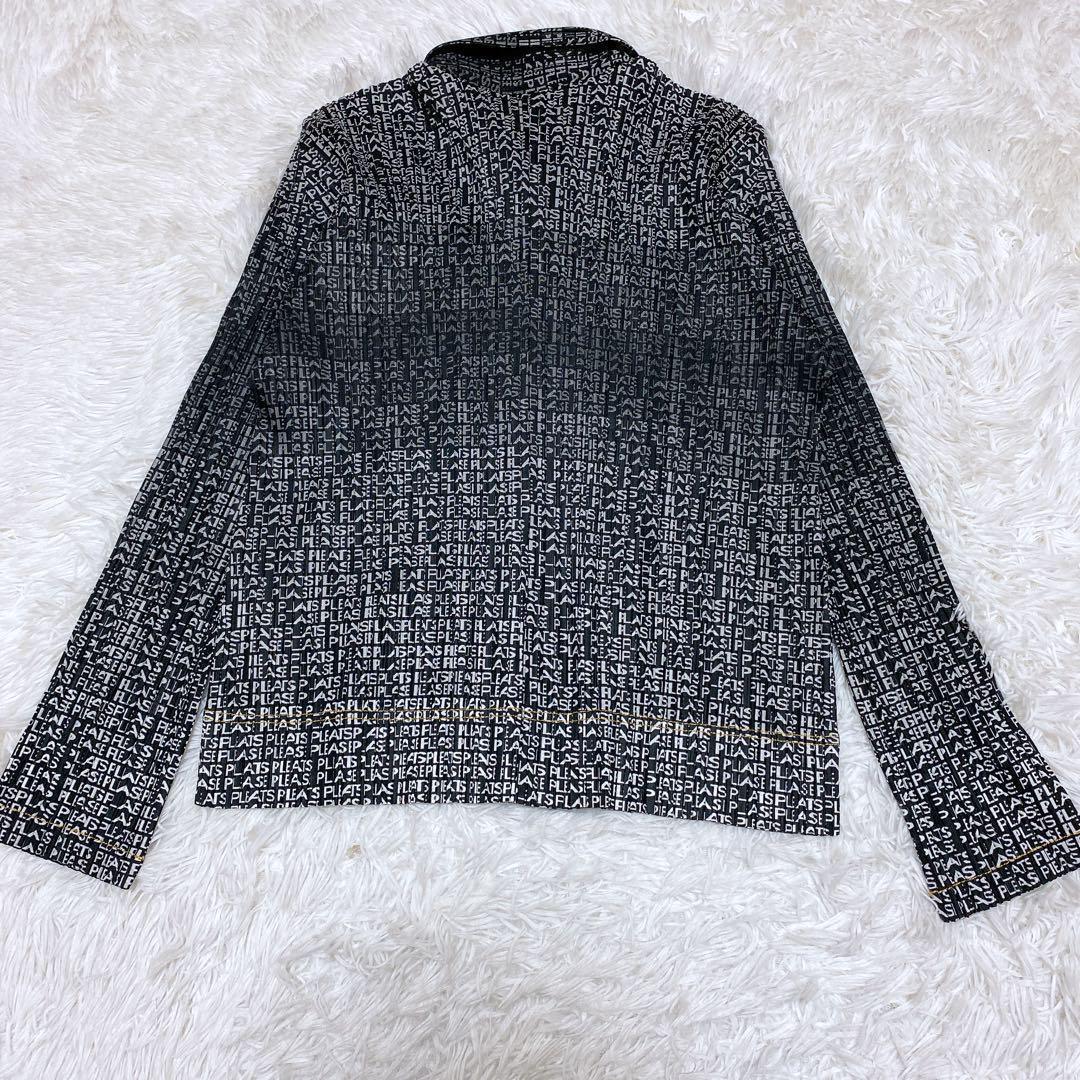 希少デザイン★プリーツプリーズ　セットアップ　イッセイミヤケ　総ロゴ