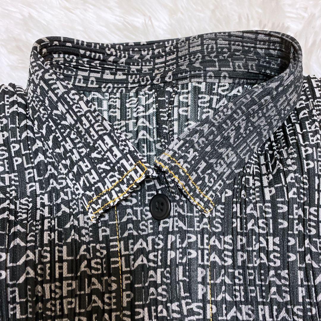 希少デザイン★プリーツプリーズ　セットアップ　イッセイミヤケ　総ロゴ