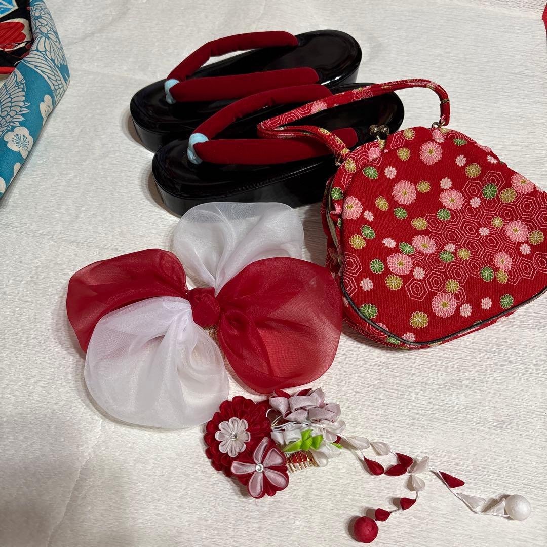 七五三　着物セット　7歳　黒色　だらり帯　舞妓スタイル　JAPAN STYLE