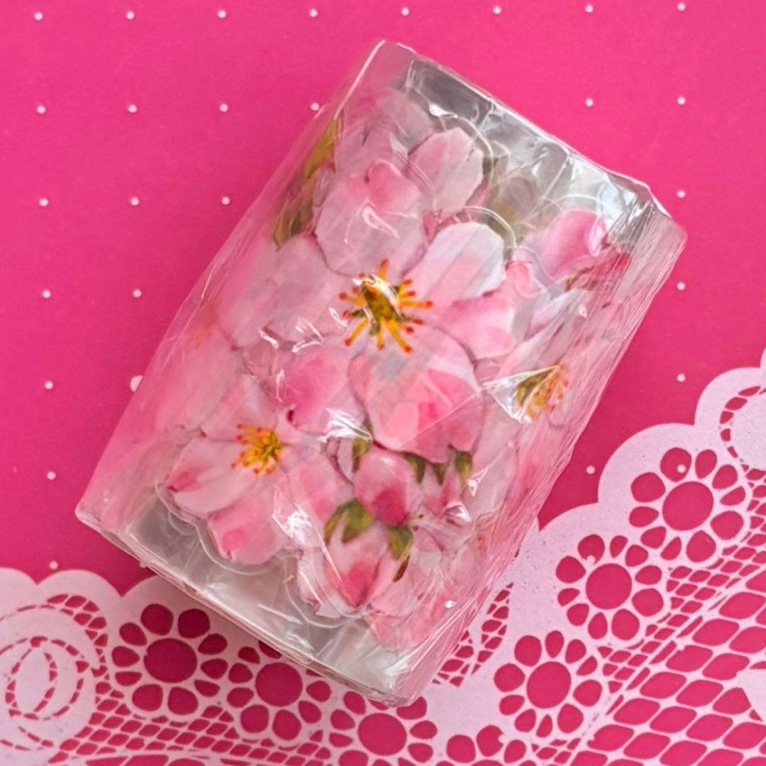 PET 初见 ダイカット加工 5.5cm×5m 海外マスキングテープ　桜
