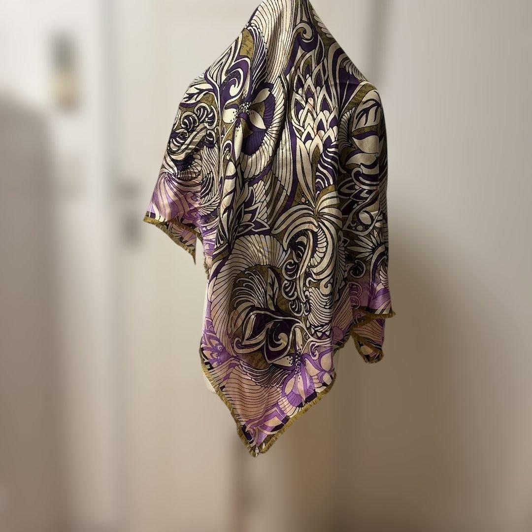 DRIES VAN NOTEN シルクスカーフ FLORIS 202