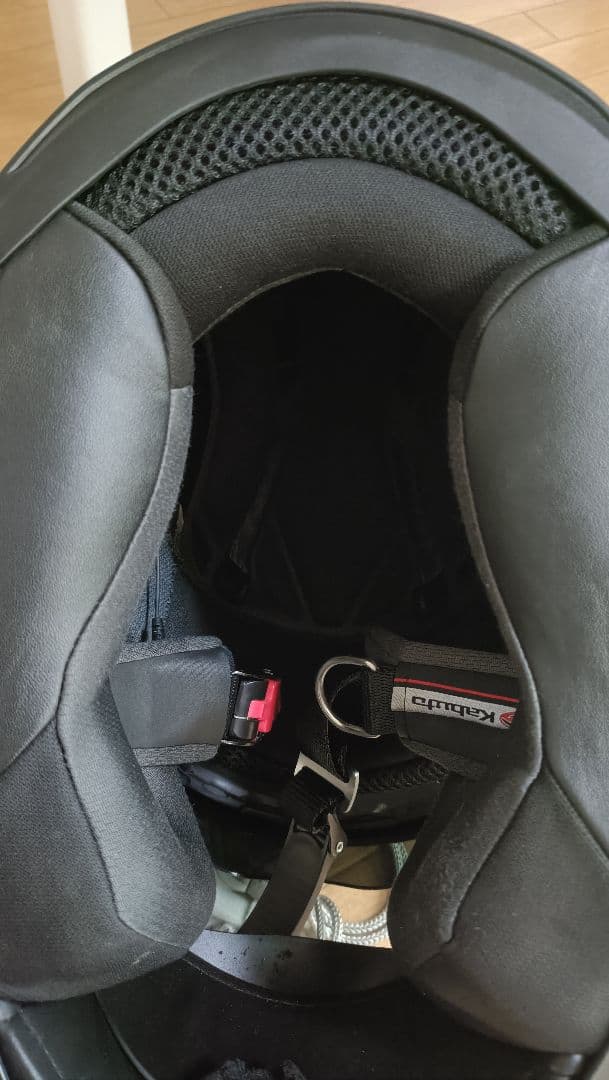 Kabuto フルフェイスヘルメット ブラック・レッド　いんかむつき