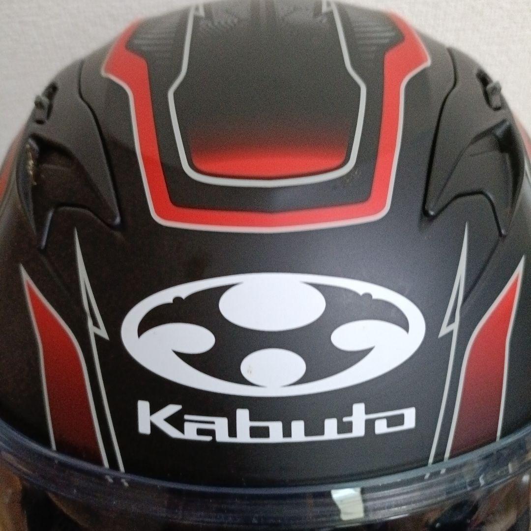 Kabuto フルフェイスヘルメット ブラック・レッド　いんかむつき