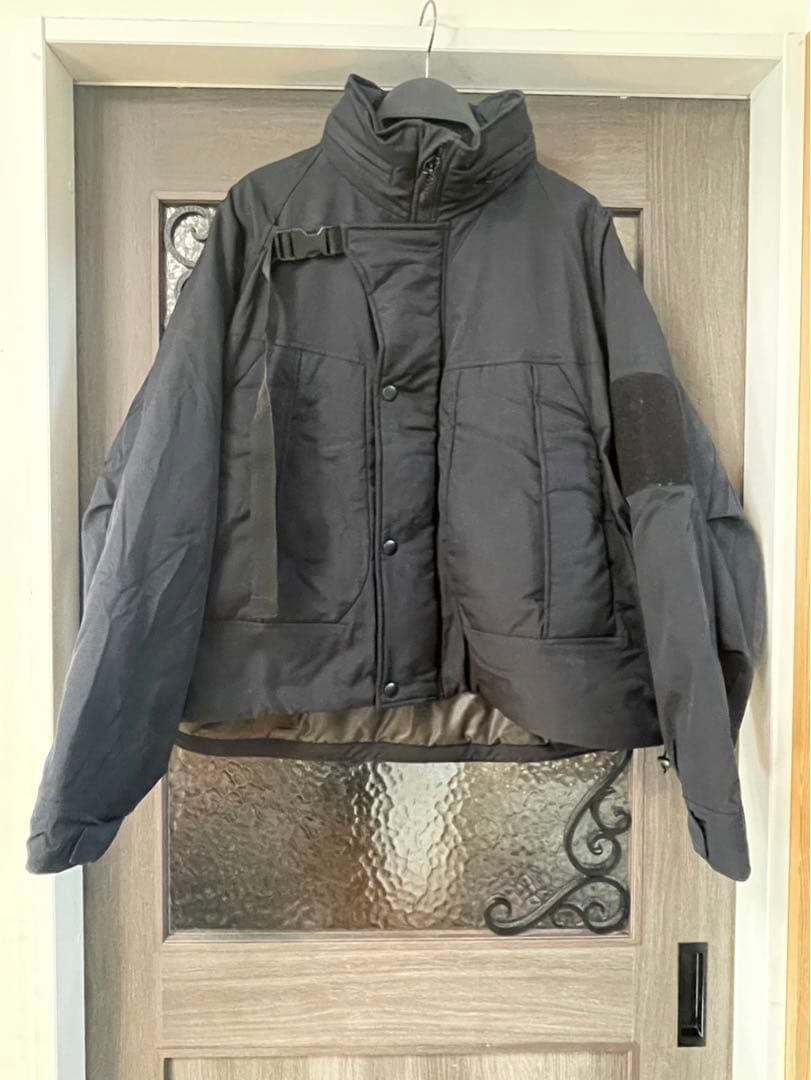 AIVER イリディセントショートモンスターブルゾン　ブラック　L