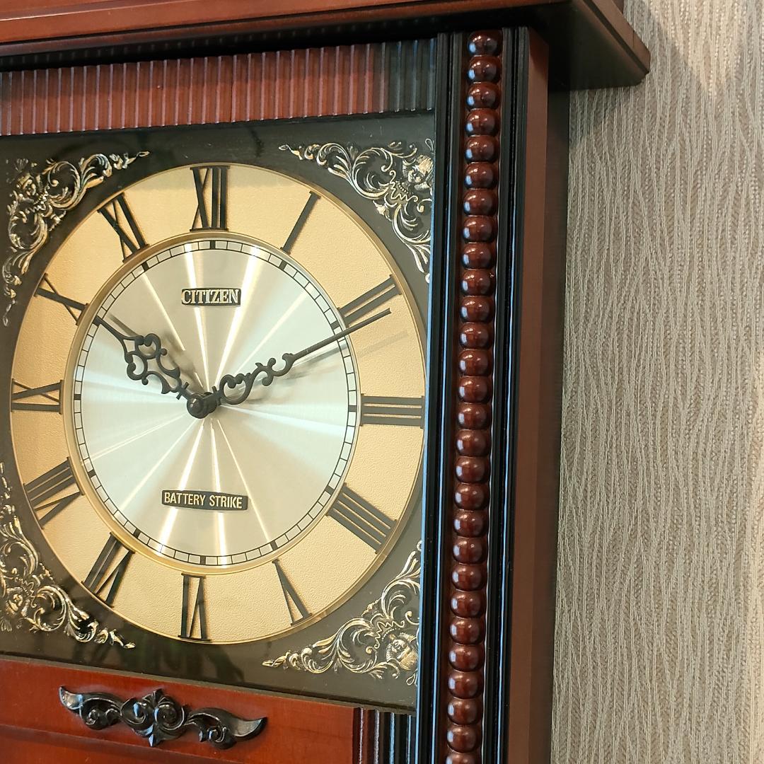 ビンテージCITIZEN　振り子時計　掛時計　柱時計　クラシック S5