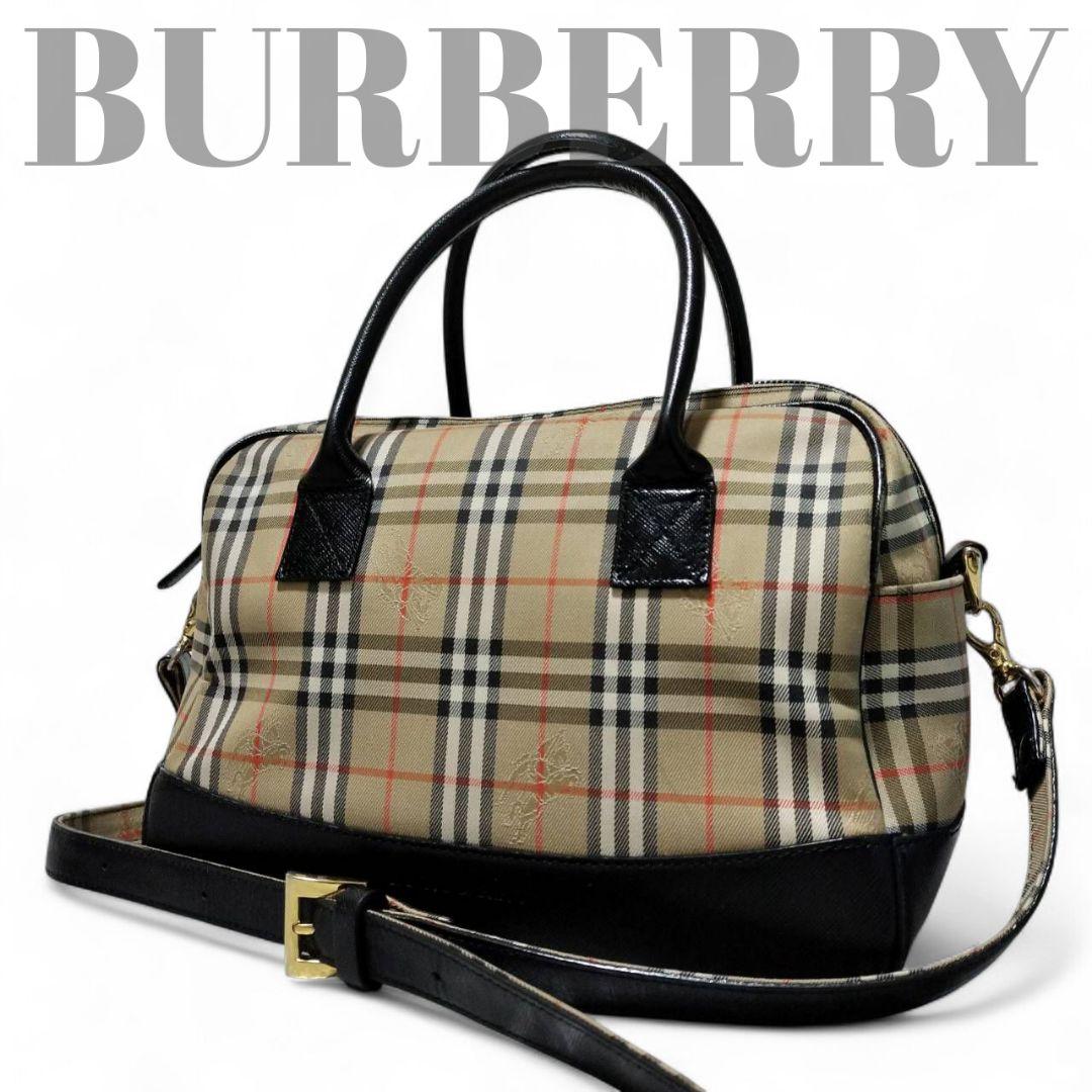 極美品 BURBERRY ショルダーバック 2way ノバチェック ボストン