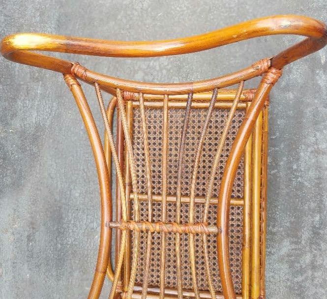 M*l様 ヴィンテージラック アンティーク ラタン ランドリーラック 脱衣籠 レ