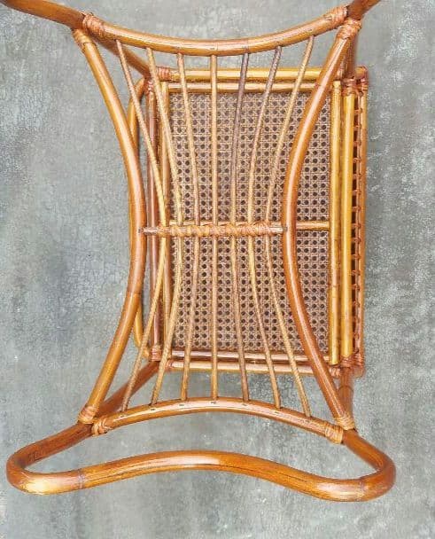 M*l様 ヴィンテージラック アンティーク ラタン ランドリーラック 脱衣籠 レ