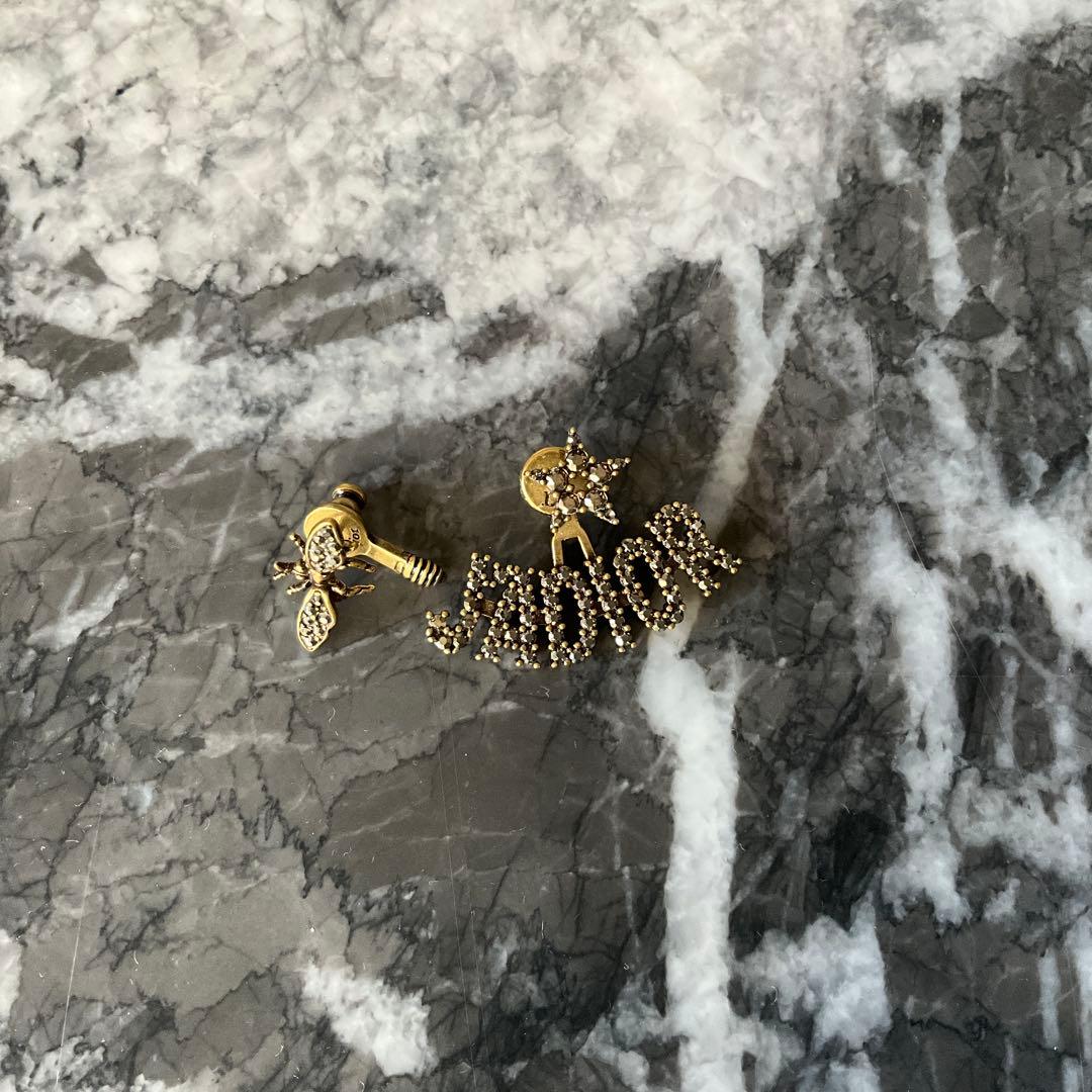 ◇クリスチャンディオール◇JADIOR/ピアス/ジャディオール/ラインストーン