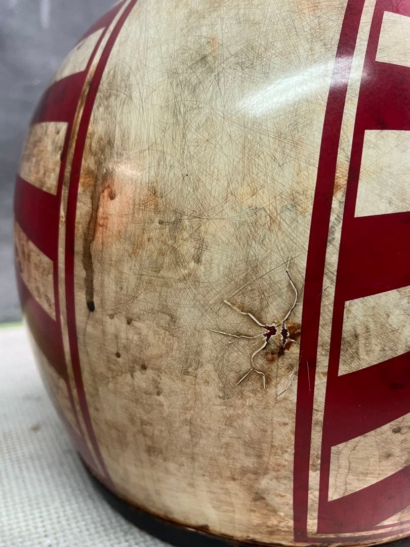 族ヘル　一点物カスタムペイントエイジング加工　神風特攻ヴィンテージ　フルフェイス