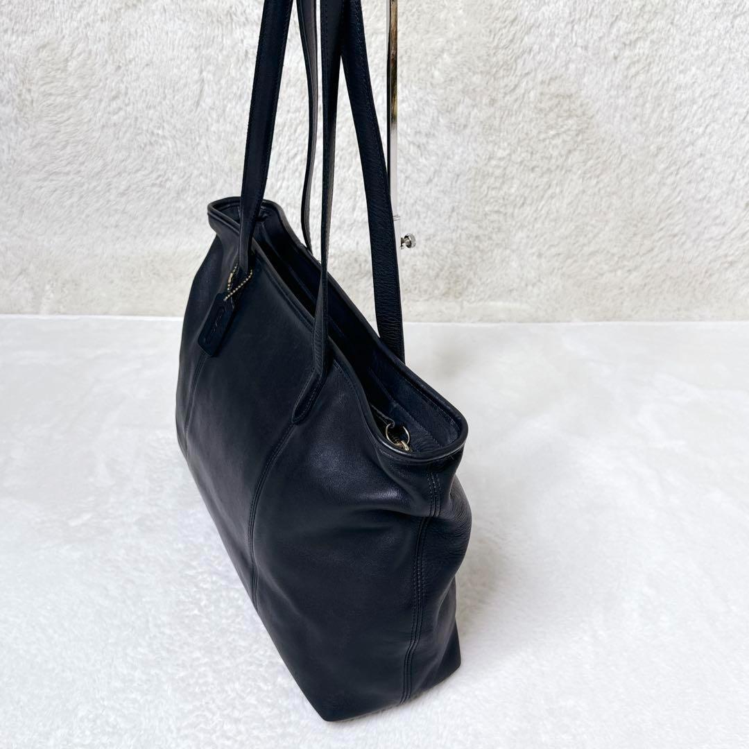 バッグ COACH Old Coach Black 90s Tote Bag rare