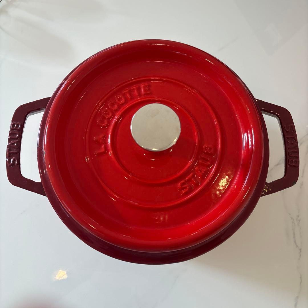 STAUB ココットラウンド赤 20cm