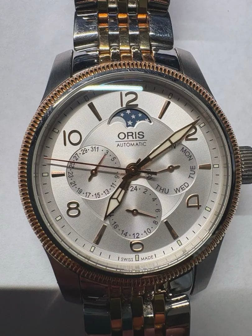 ORIS（オリス）自動巻き ムーンフェイズ（トリプルカレンダー系）