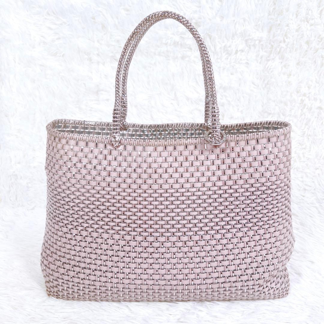 美品✨アンテプリマ イントレッチオ パウダリーピンクシルバー インナーバッグ付