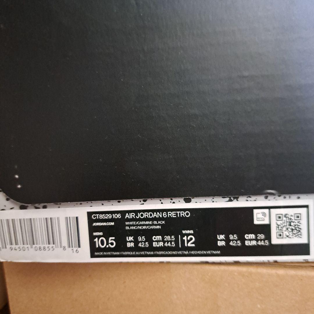 サ*ア様 Air Jordan 6 カーマイン