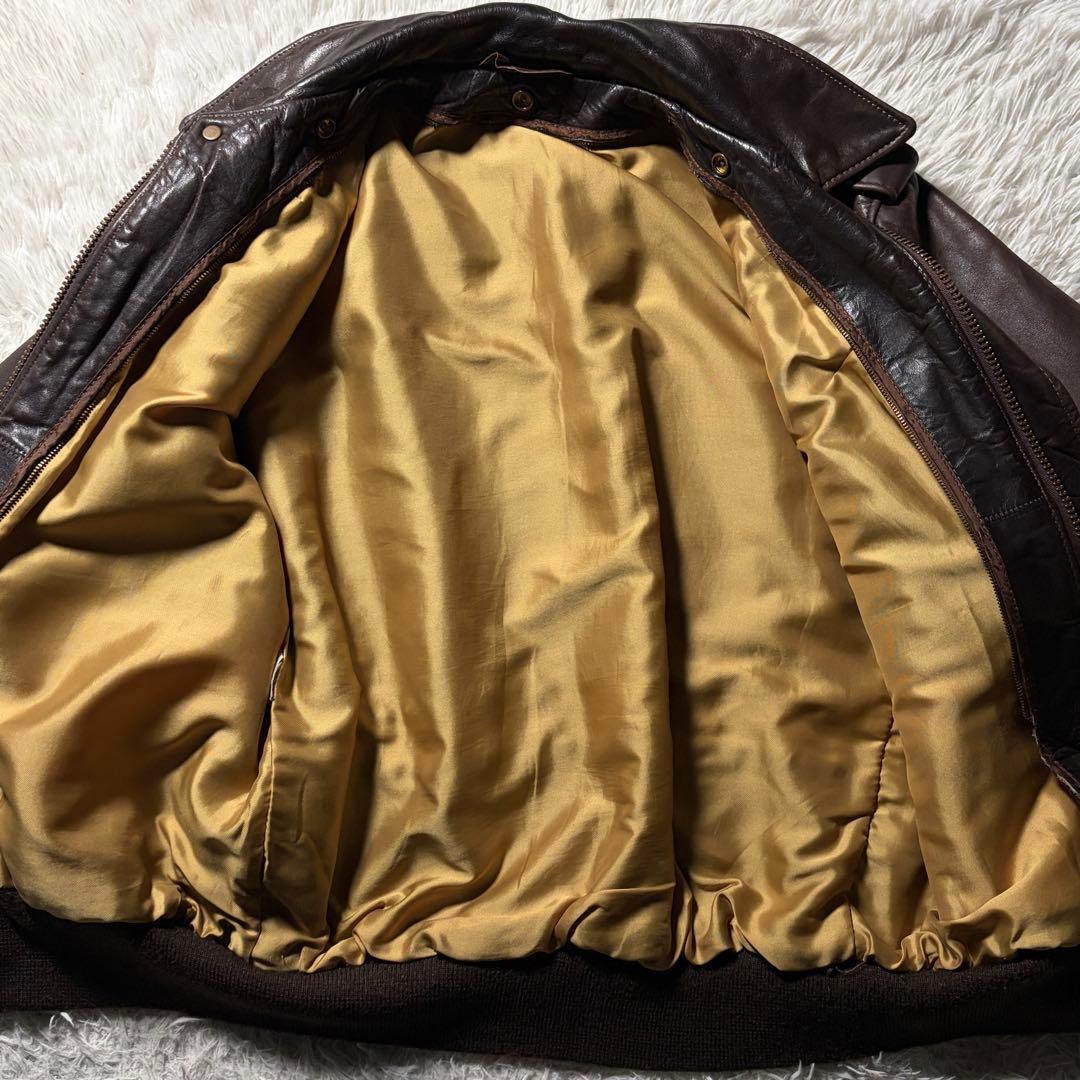 希少/40サイズ■✨schott フライトジャケット　G-1 ブラウン　USA製