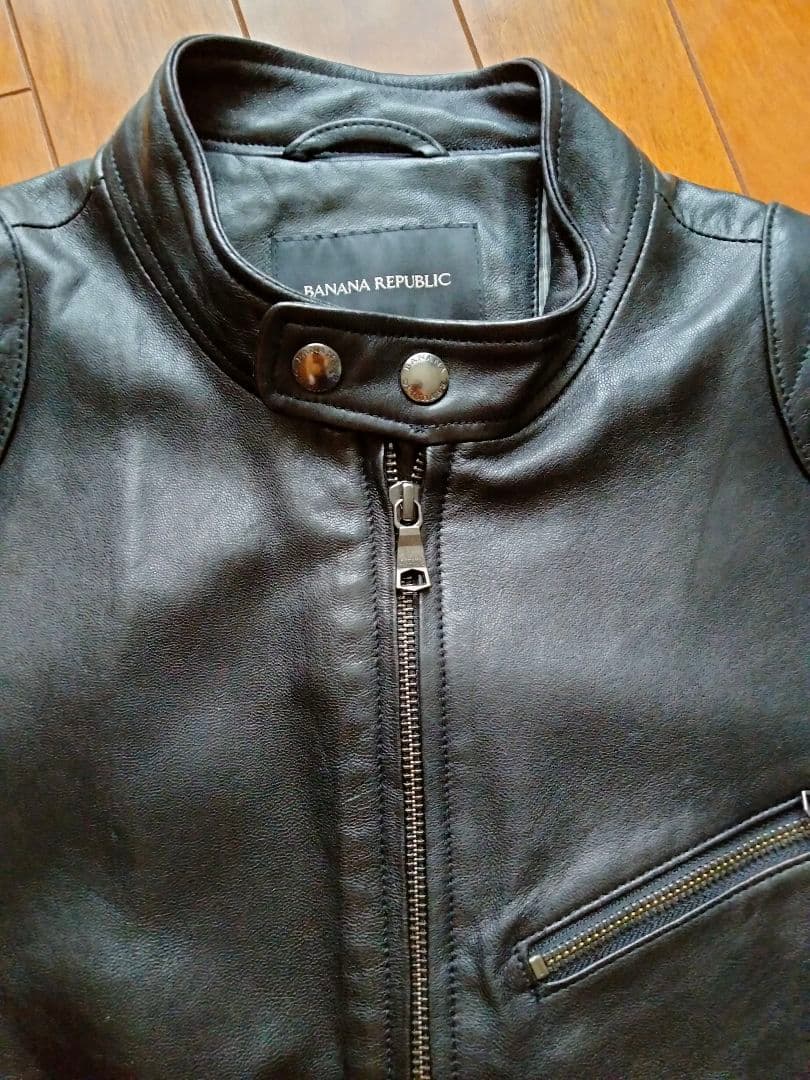 ライダースジャケットS　バナナリパブリック　本革　BANANAREPUBLIC