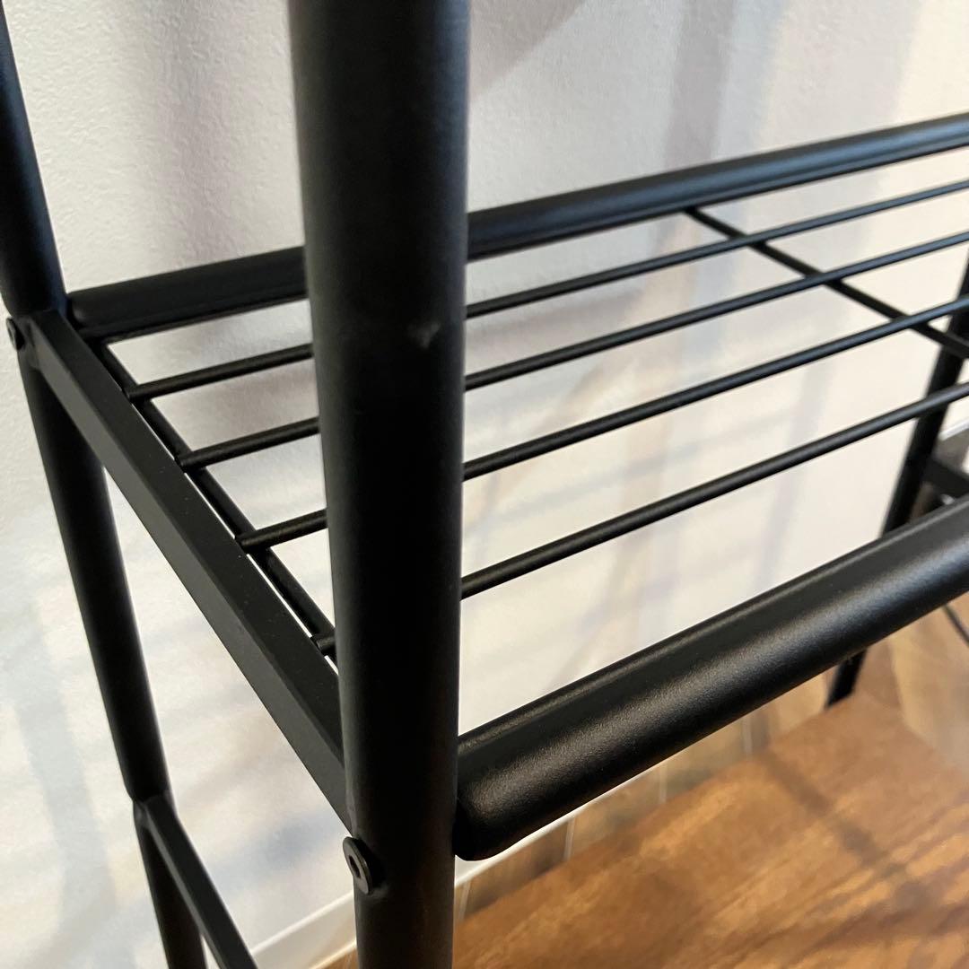 キッチンワゴン スリム アンティーク加工 木製 アイアン