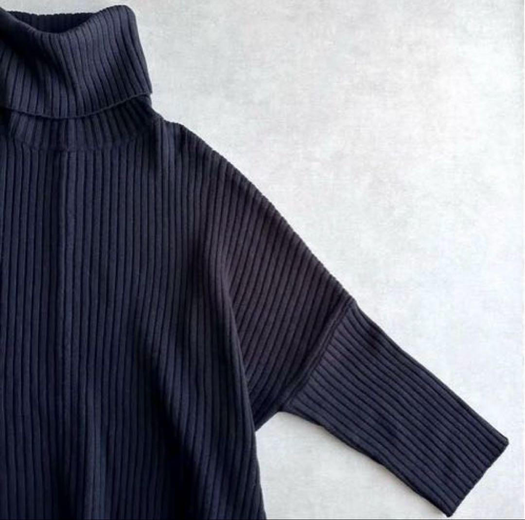 【美品】ドゥーズィエムクラス⭐︎オーバーサイズリブニット⭐︎ネイビー