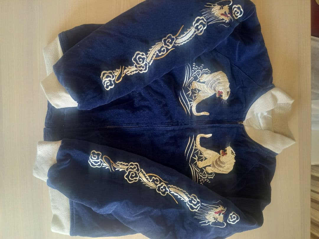 k.mayer スカジャン　リバーシブル　刺繍虎デザイン