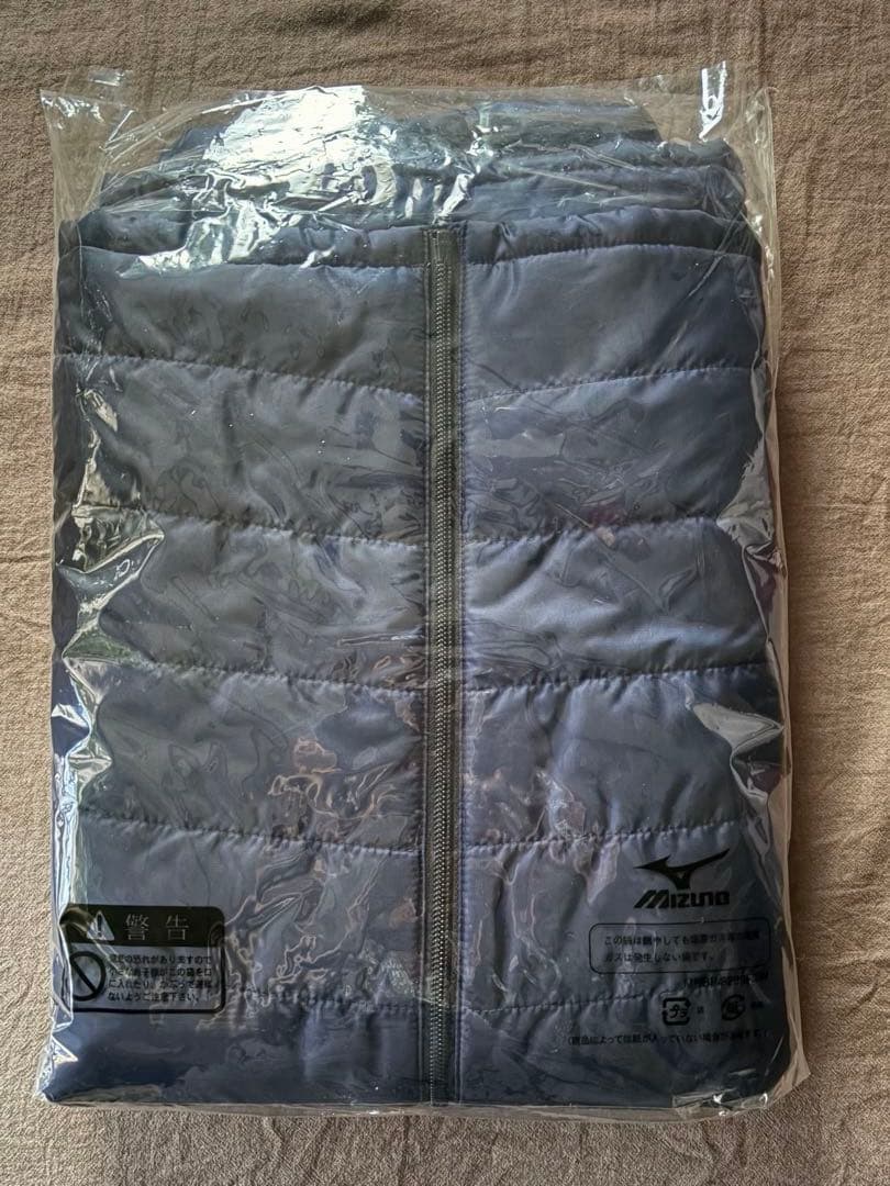 【未使用】MIZUNO サーモブリッド 発熱ベスト L ネイビー バッテリー付