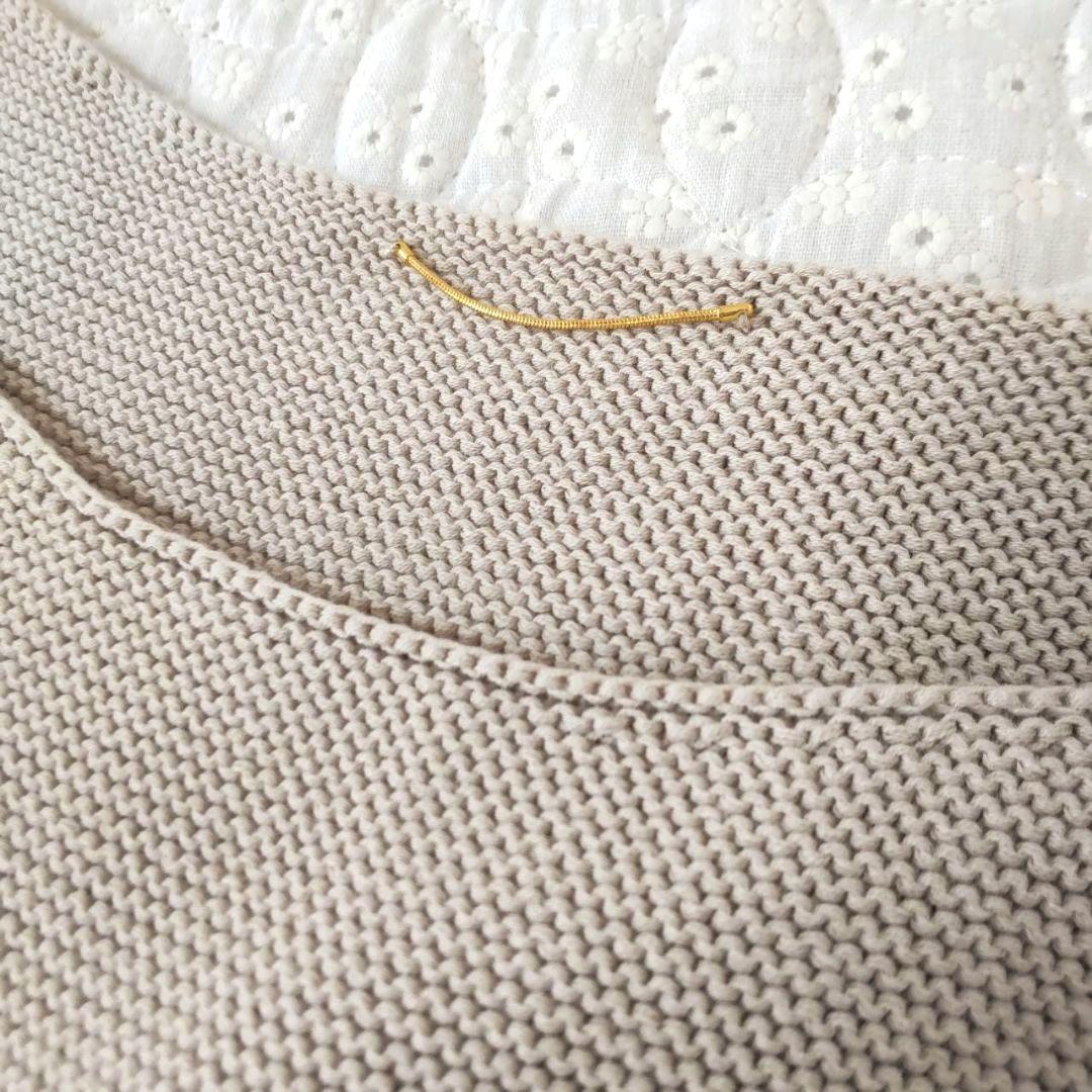 美品✨アパルトモン ドゥーズィエムクラス コットン ニットプルオーバー ベージュ