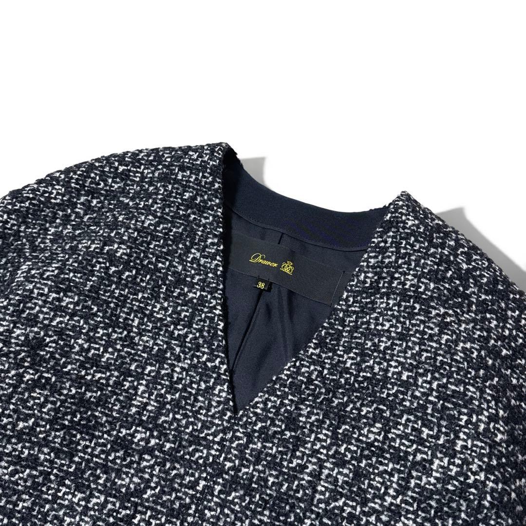 極美品✨️23AW　定価9.9万　ドゥロワー　ツイード プルオーバー ニット　38