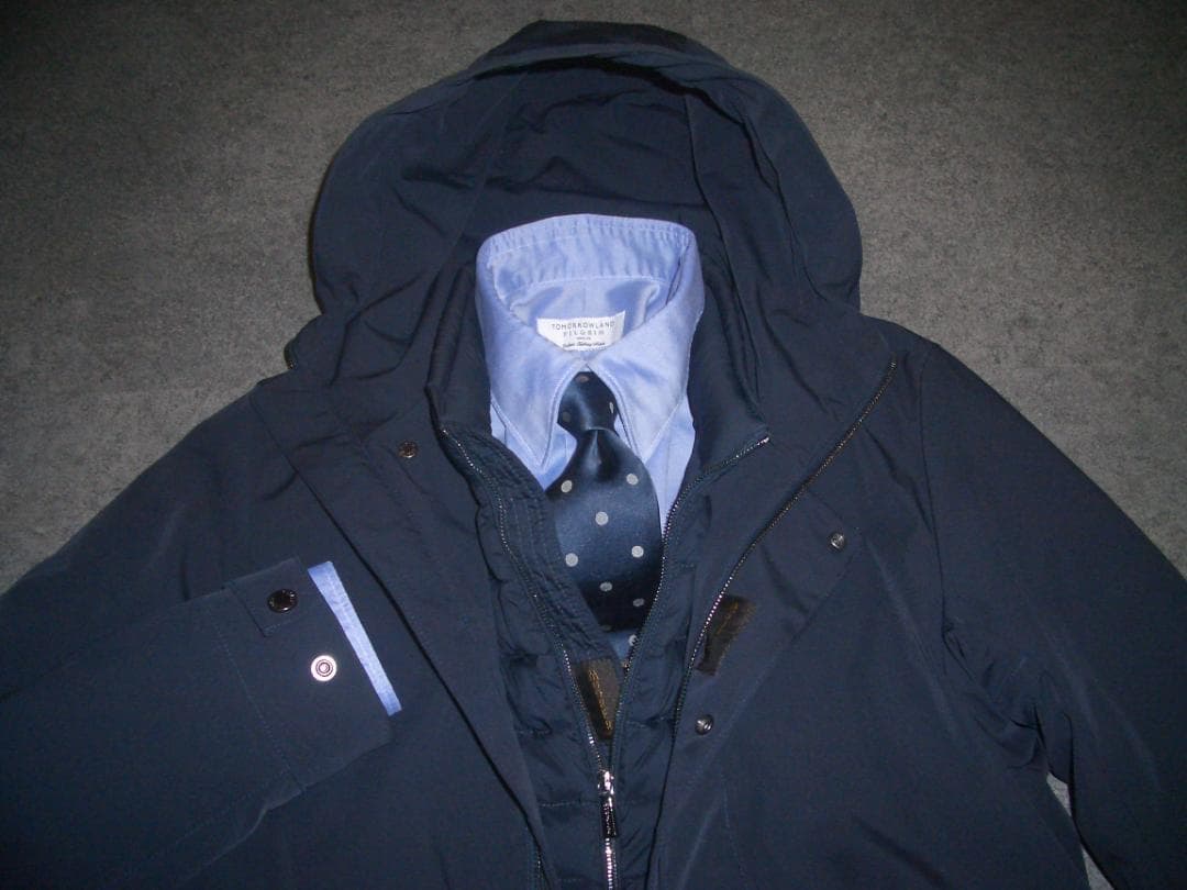 56万円 MooRER ダウンコート 44SM ムーレー チェスターステンカラー