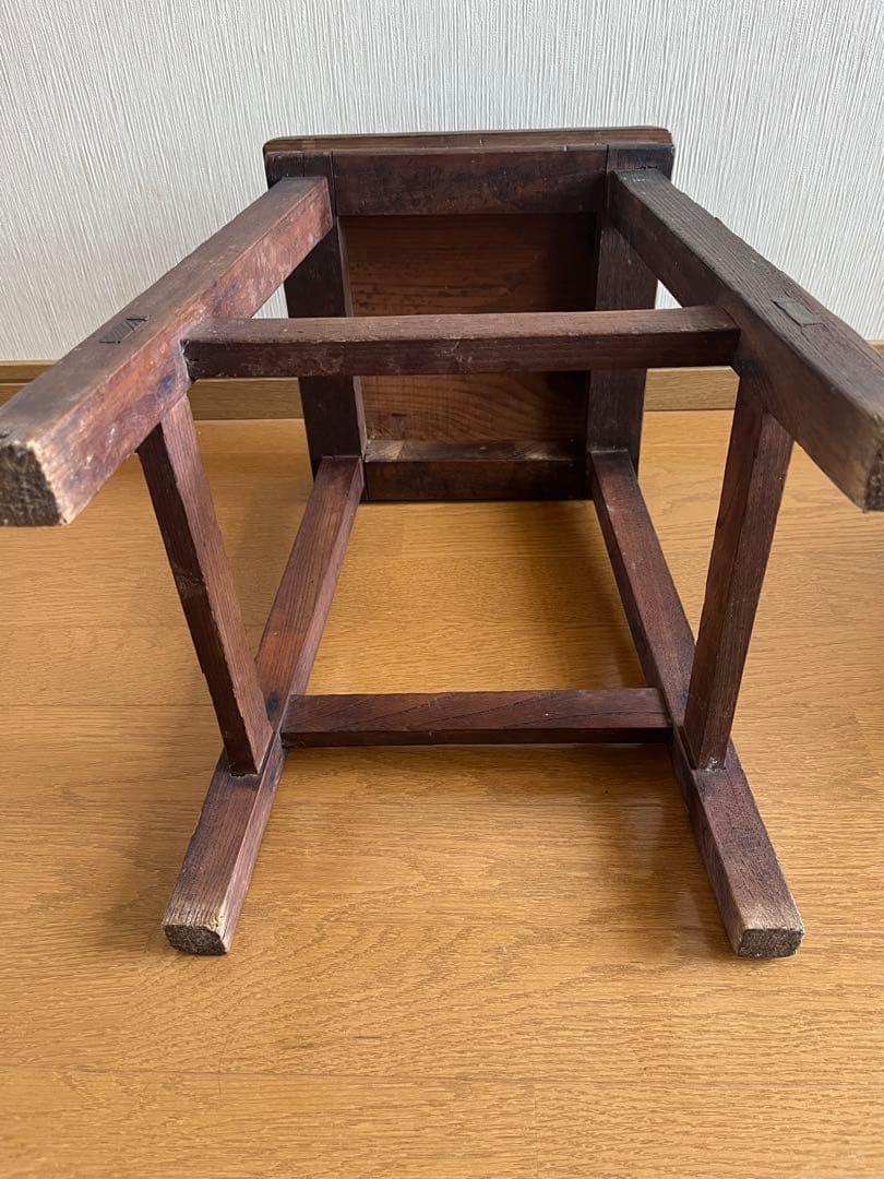 木製スツール　角椅子　チェア　椅子　花台　踏み台