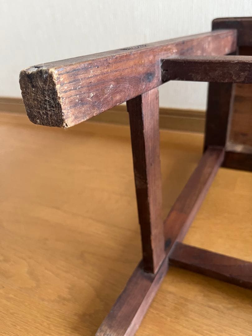 木製スツール　角椅子　チェア　椅子　花台　踏み台