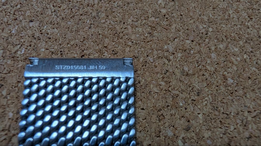 OMEGA ツーピースストラップ ステンレススチール メッシュ ラグ幅20