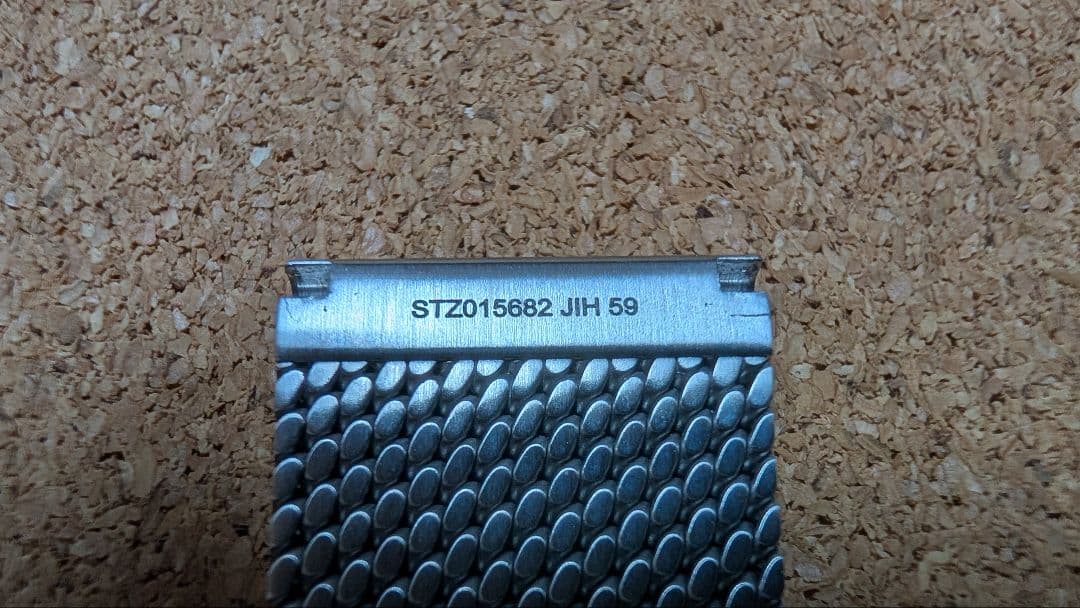 OMEGA ツーピースストラップ ステンレススチール メッシュ ラグ幅20