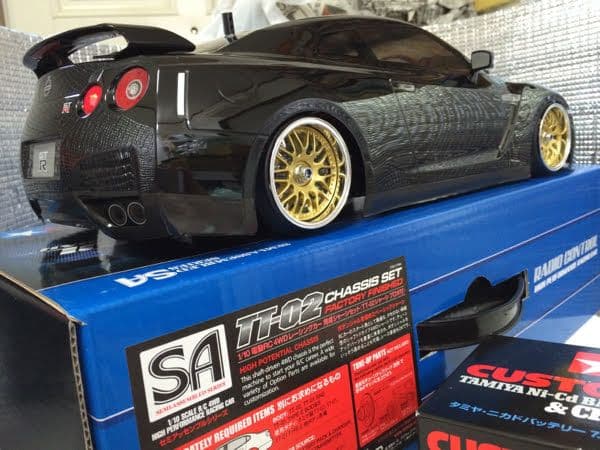 タミヤ1/10日産スカイラインR35 GT-R走行フルセット！