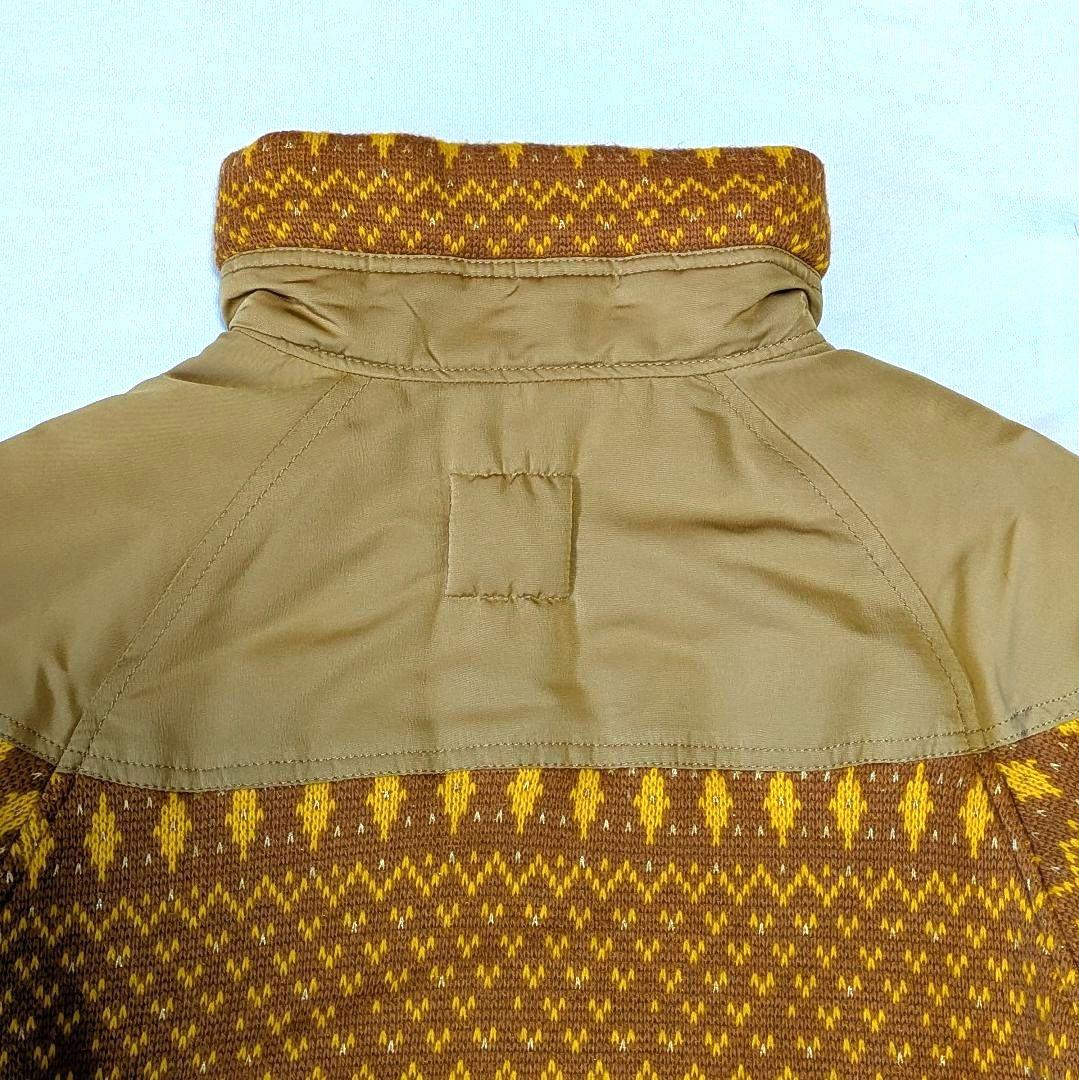 ファイルホーム　中綿 ジップアップブルゾンМ 異素材切替