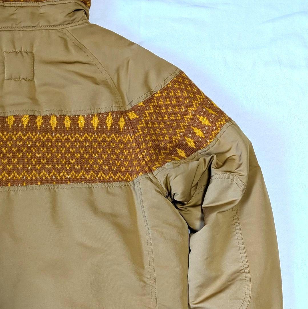 ファイルホーム　中綿 ジップアップブルゾンМ 異素材切替