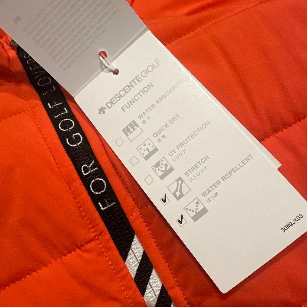 新品　デサント　ゴルフ　ダウン　オレンジ　S