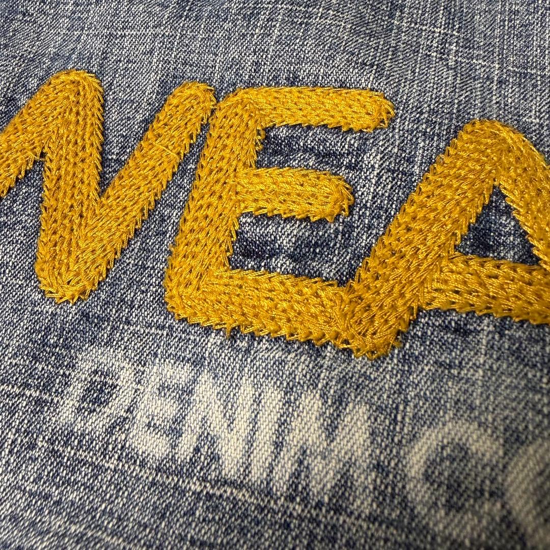 ROCA WEAR 刺繍ロゴ デニム トラックジャケット ブルゾン L ブルー