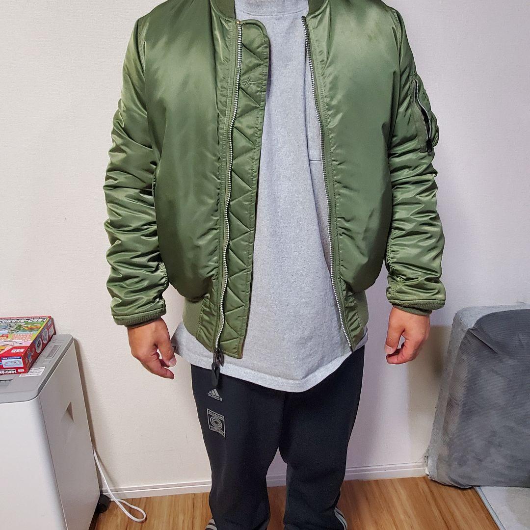 Alpha Industries MA-1ジャケット Mサイズ定番グリ