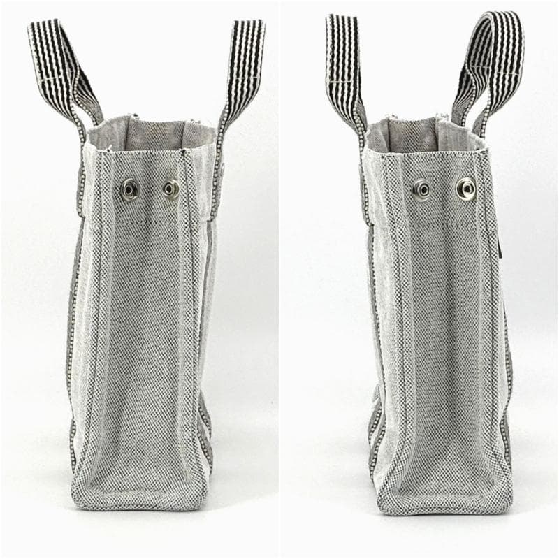 エルメス　ニューフールトゥ PM　トートバッグ　キャンバス　グレー系 【廃盤】