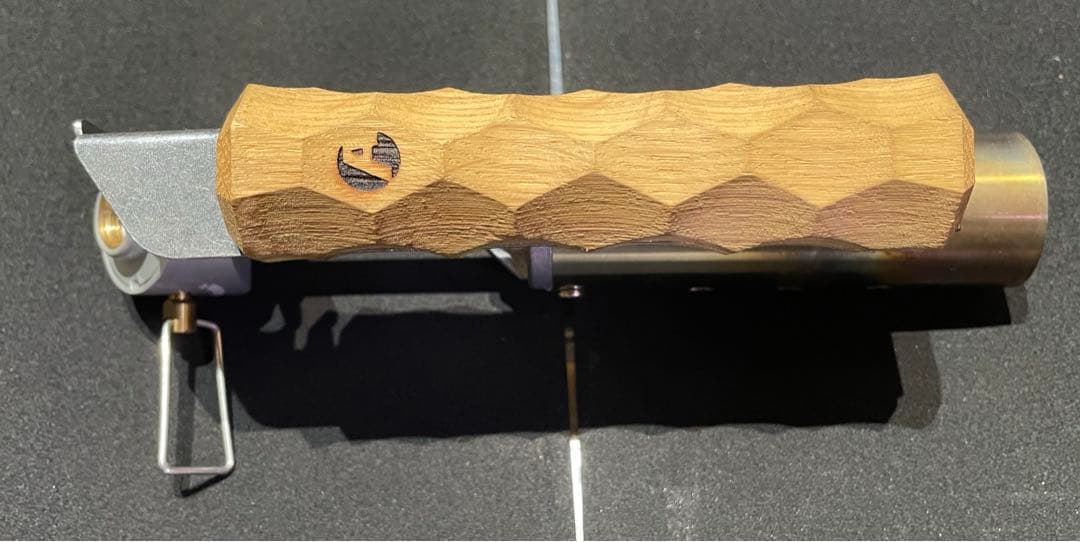 スノーピーク フォールディングトーチ アシモクラフツ 黒騎士OD缶カバーセット