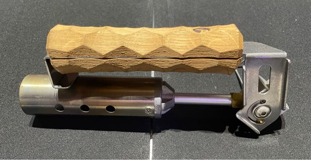 スノーピーク フォールディングトーチ アシモクラフツ 黒騎士OD缶カバーセット