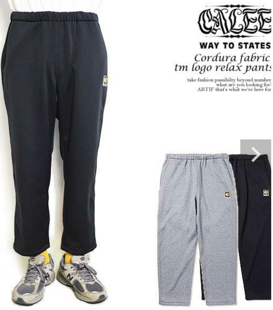パンツ CALEE Cordura fabric tm logo relax pants