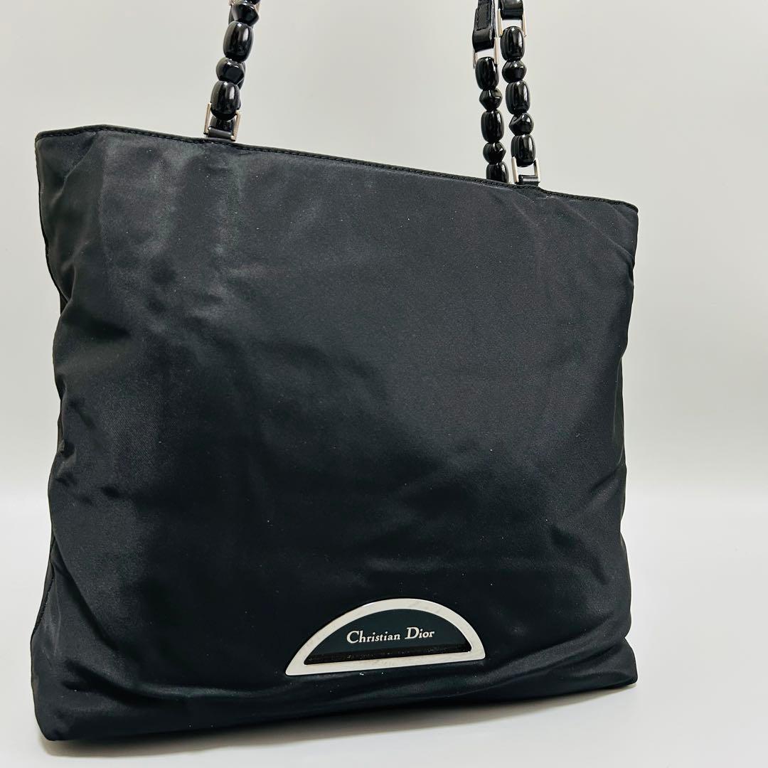 Dior クリスチャンディオール マリスパール トートバッグブラック系