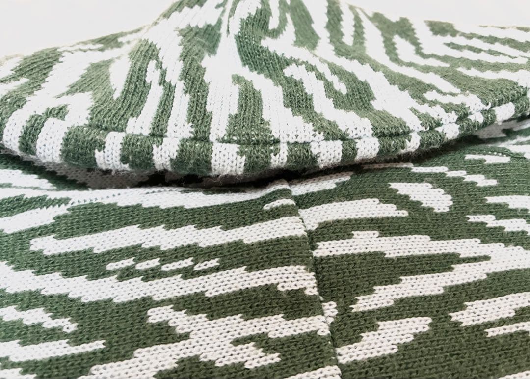 BoTTボットフードマフラーZebra Hood Scarf greenグリーン