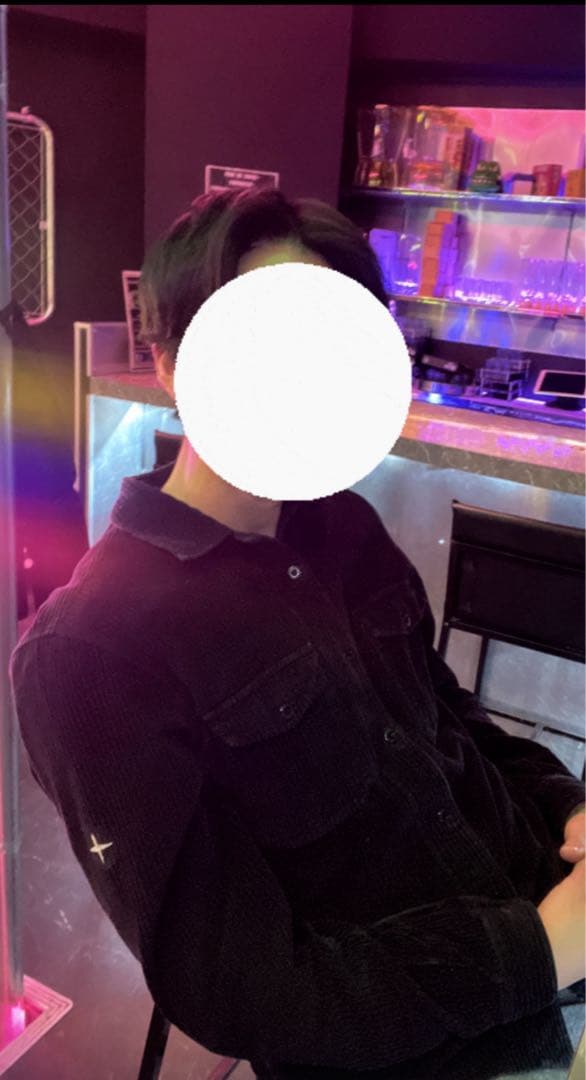 STONE  ブラックコーデュロイシャツ