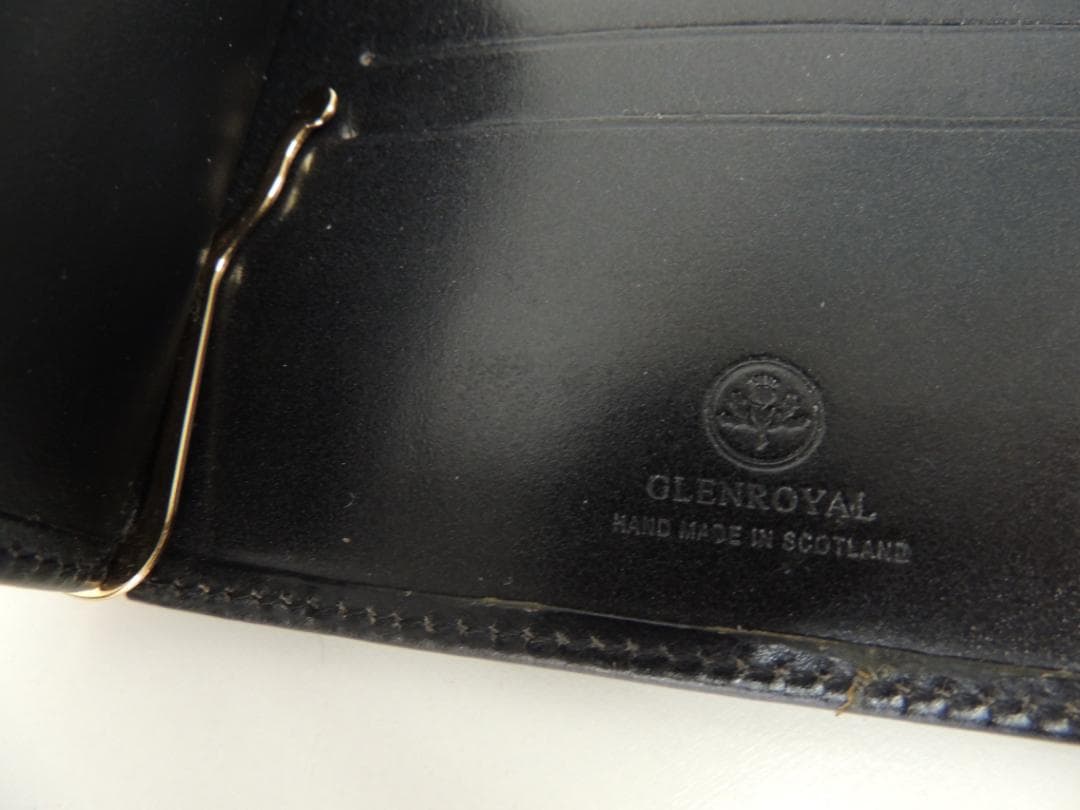 GLEN MONEY CLIP 英国製ブライドルレザー マネークリップ