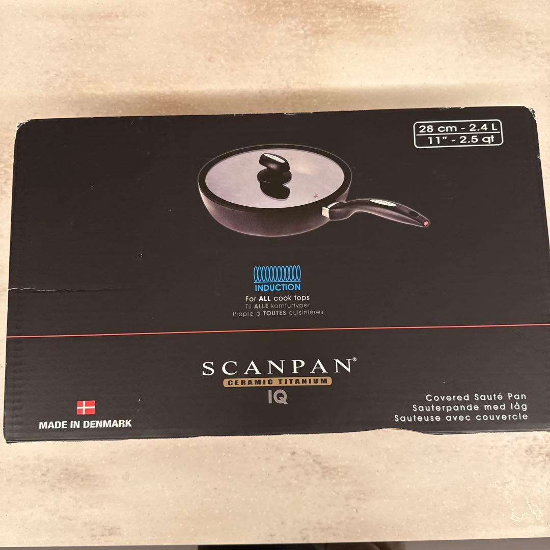 スキャンSCANPAN IQ ソテーパン 28cm 蓋付き IH可